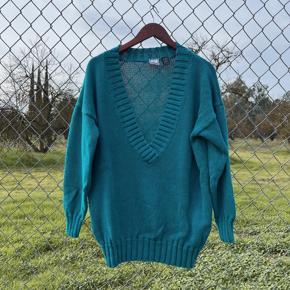 Vintage 90s Paul & Duffier V-Neck Sweater